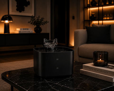 Petunique™ Smart Trinkbrunnen Schwarz