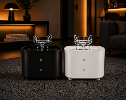 Petunique™ Smart Trinkbrunnen Schwarz