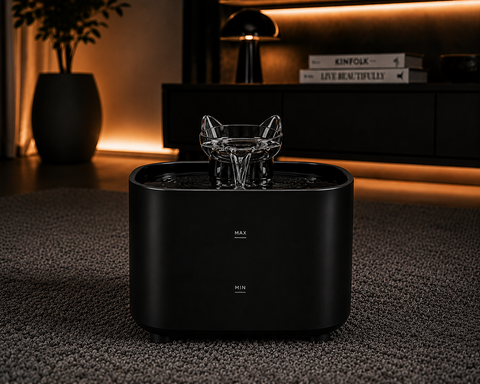 Petunique™ Smart Trinkbrunnen Schwarz
